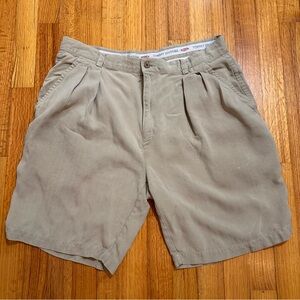 Tommy Bahama - 100% Silk Short - Size: 36 - Color: Khaki (#4)